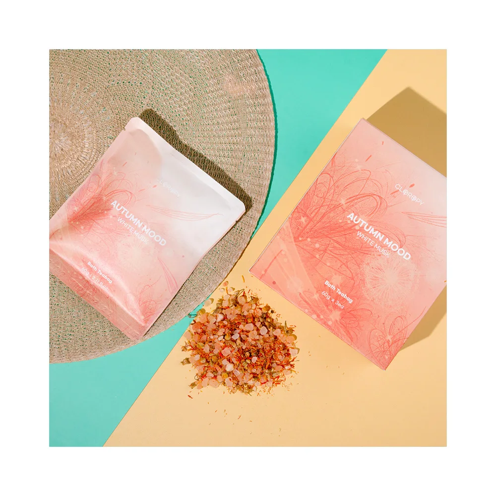 CLOROPY salt bath teabag Easy to use and with Himalayan pink salt Made In Korea Best Selling High Quality and Hot Selling