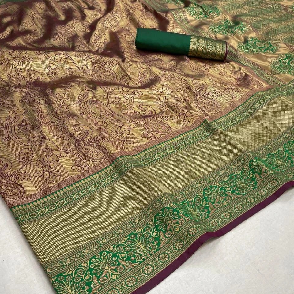 latest kanjivaram silk saree with new patterns in 2023 year
