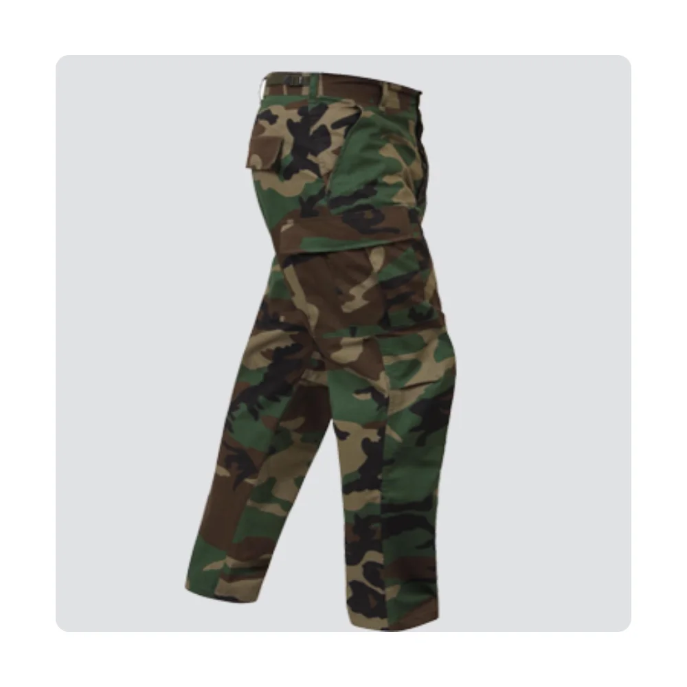 Customized Unisex Camouflage Tactical Uniform Cotton BDU Security Shirt and Pants Combat Uniform