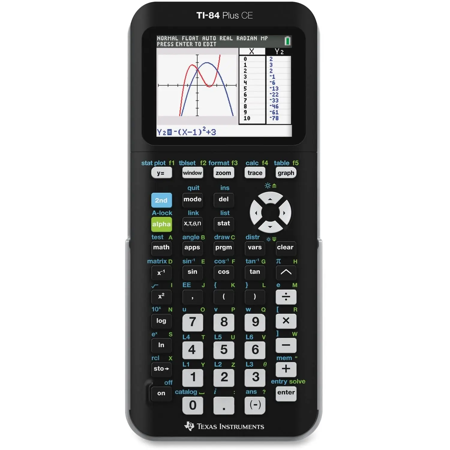 Совершенно новый Техасские инструменты TI-84 Plus CE Colors Graphings калькулятор