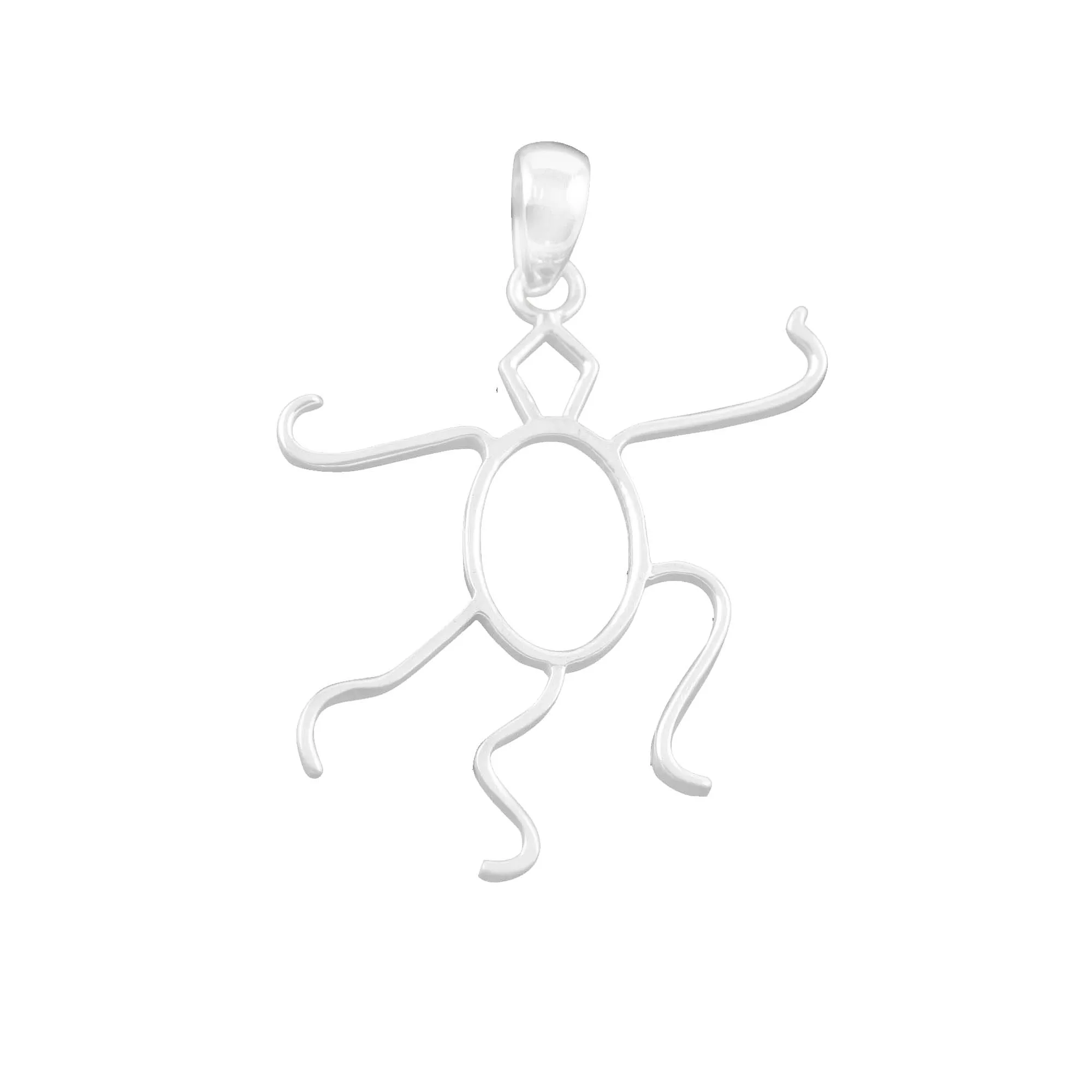 Setting Cabochon Base Claws Charm  Frame Pendant Setting DIY Accessories Necklace Jewelry Making Findings & Components