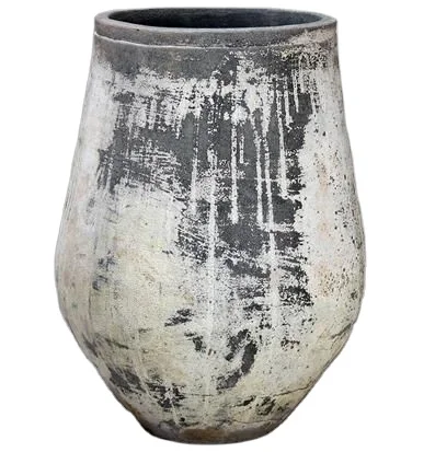 New antique patina finish modern luxury floreros oval design style metal flower vases for home decor