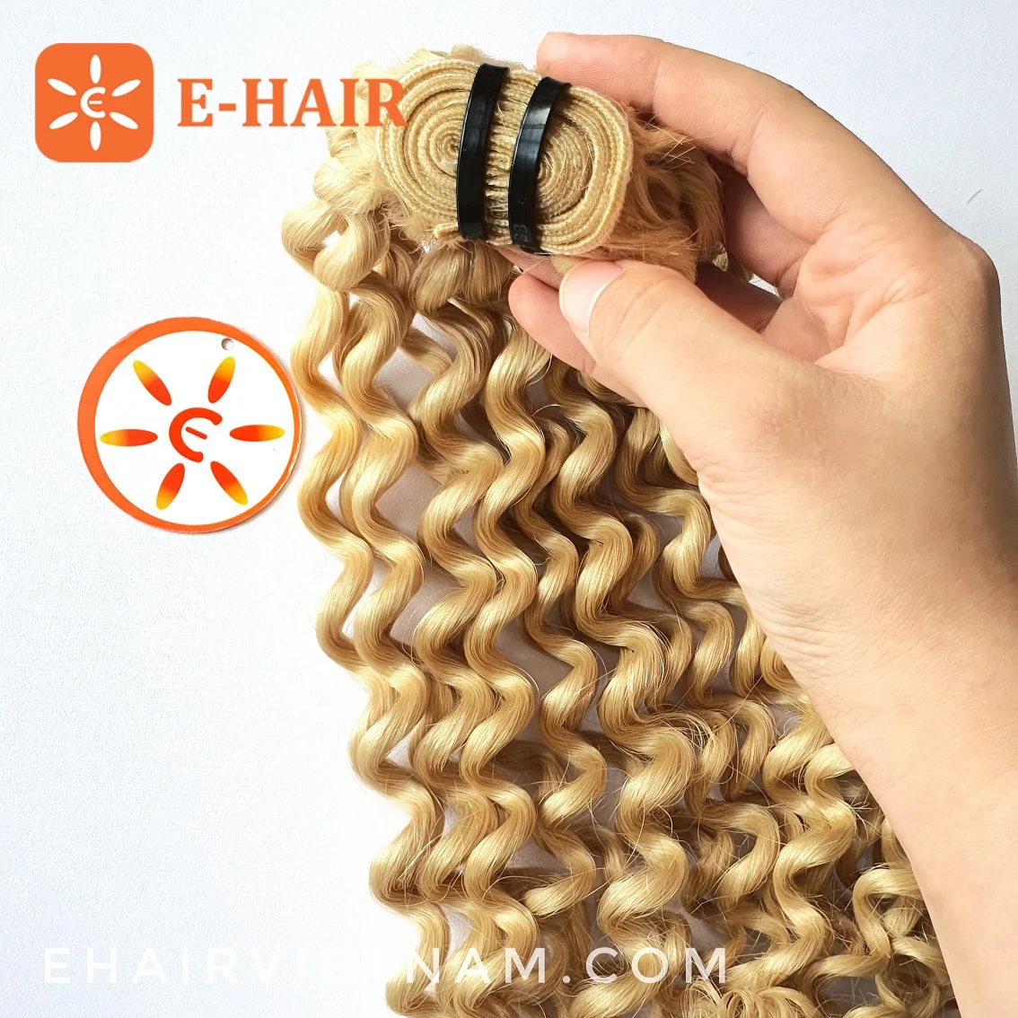 E-HAIR VIETNAM | Weft Hair Extensions Human Hair Skin Weft Extensions New Genius Wholesale 9A Kinky Curly 100% Virgin Human hair