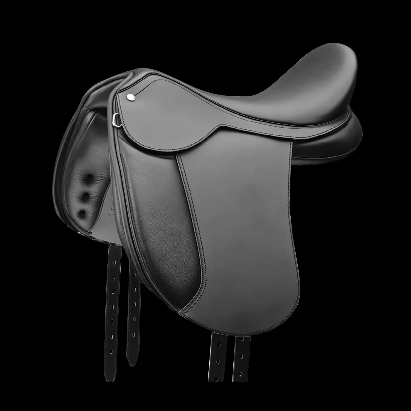 Wholesale Price Genuine Leather Saddle Black Seat Size 10 to 18 inches  English horse racing products from India