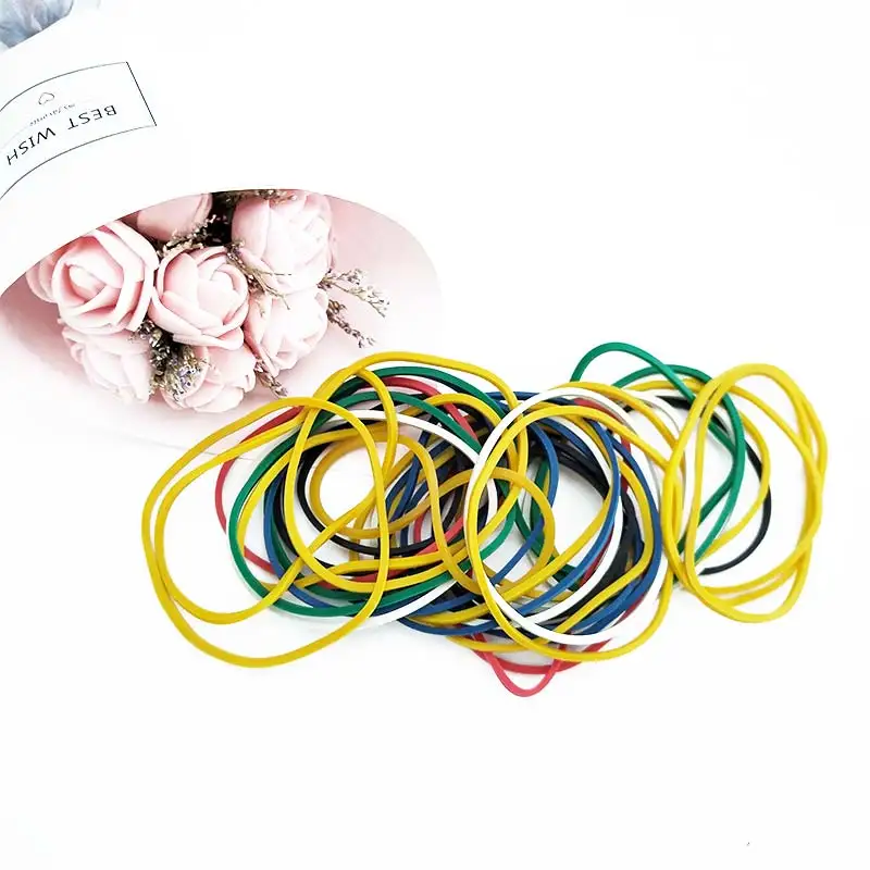 60% натуральный каучук 38 мм цветные резинки для денег для банка овощей