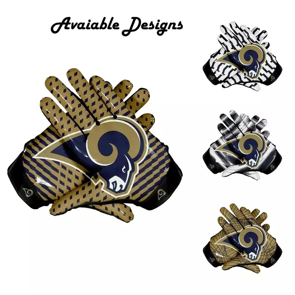 New Arrivals American Football Gloves Best Grip Palm With Custom Logo American Football Gloves