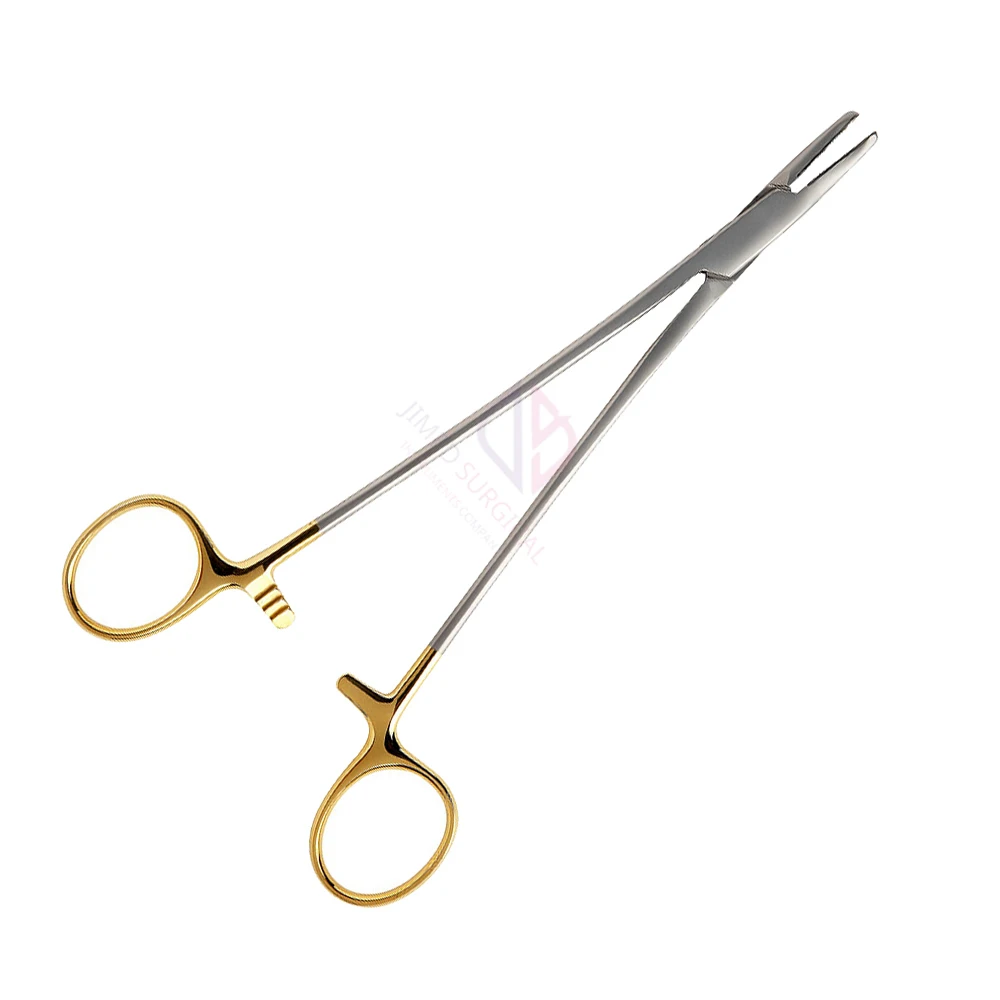 High Grade Heaney Needle Holder Curved 21cm High Quality Stainless Steel Surgical Suture Needle Forceps