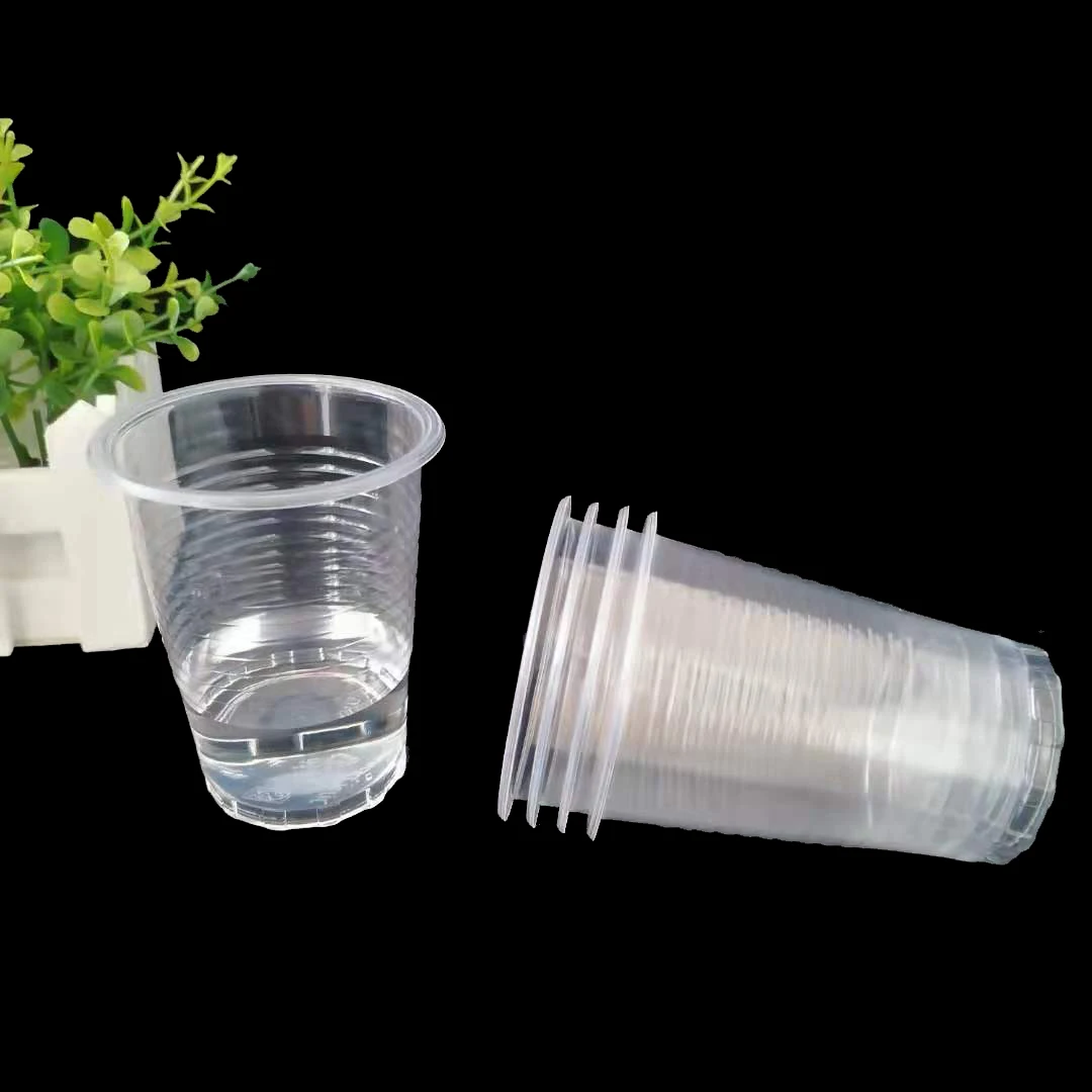 Disposable Plastic Coffee Tea Cups Sets Bubble Tea Takeaway PLA Cold Drink Cups Dessert Disposable cup for drinking