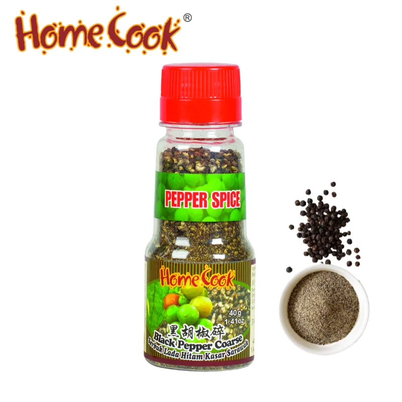 Low Price Black Pepper Coarse 40g With High Quality 100% Fresh Coarse Black Pepper Low MOQ OEM Available Malaysia Mixed Spices