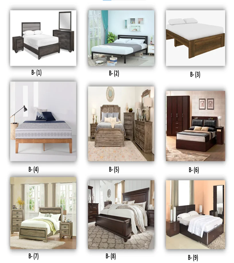 TH-H8571 Modern King Size Luxury Bed With High Headboard