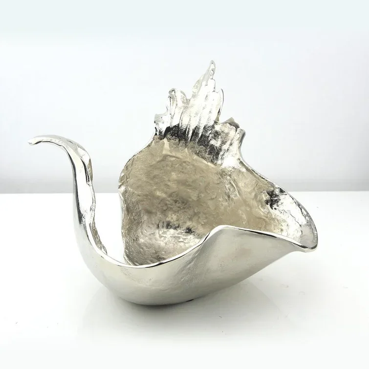 2023 New Good quality wholesale beautiful Silver coated Metal Decorative Bowls For Home Hotel Kitchen Dinning table Decoration