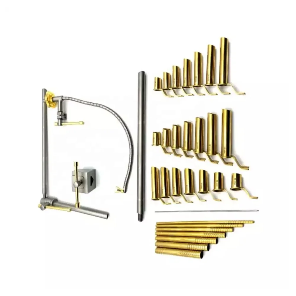 MIS Tubular Retractor Set System With Black Color German Stainless Steel Complete Set with Sterilize case