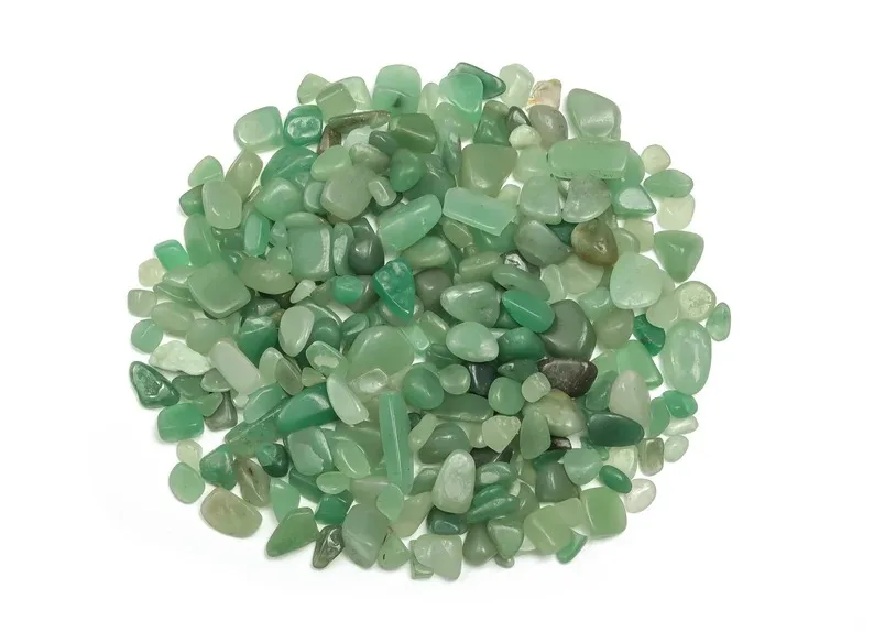 Wholesale Natural Green Aventurine 5mm-14mm Crystal Stone Chips Dust Raw Rough Stone For Vastu Correction Reiki Healing Stones