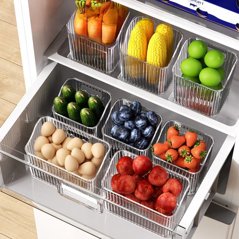 Classic Large Storage Box Multifunctional Kitchen Egg Shelf Food-Grade Refrigerator Side Door Storage Artifact Perfect Packaging
