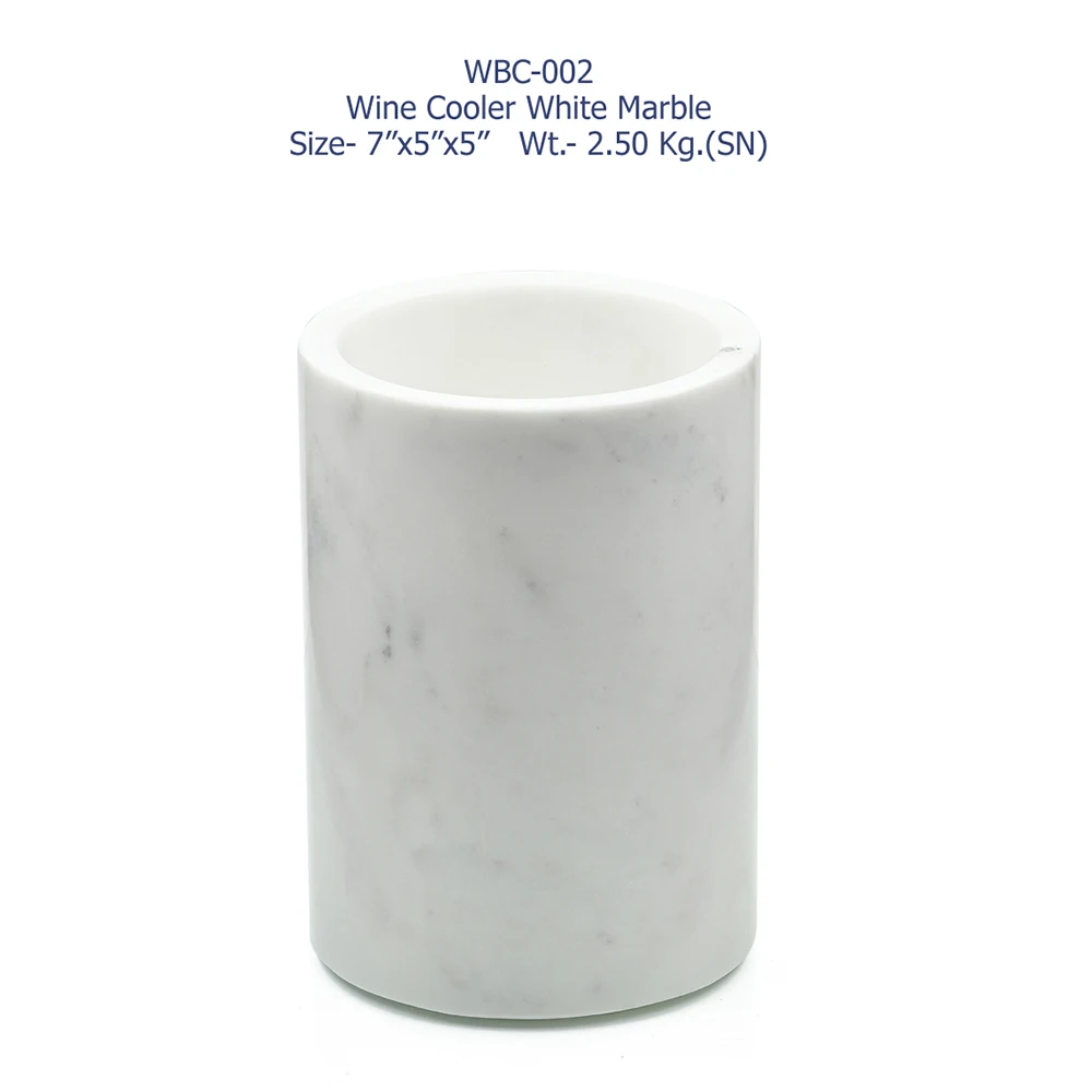 Hot Selling White Mable Handmade Wine Bottle Holder for Bar, Hotel, and Home Purpose