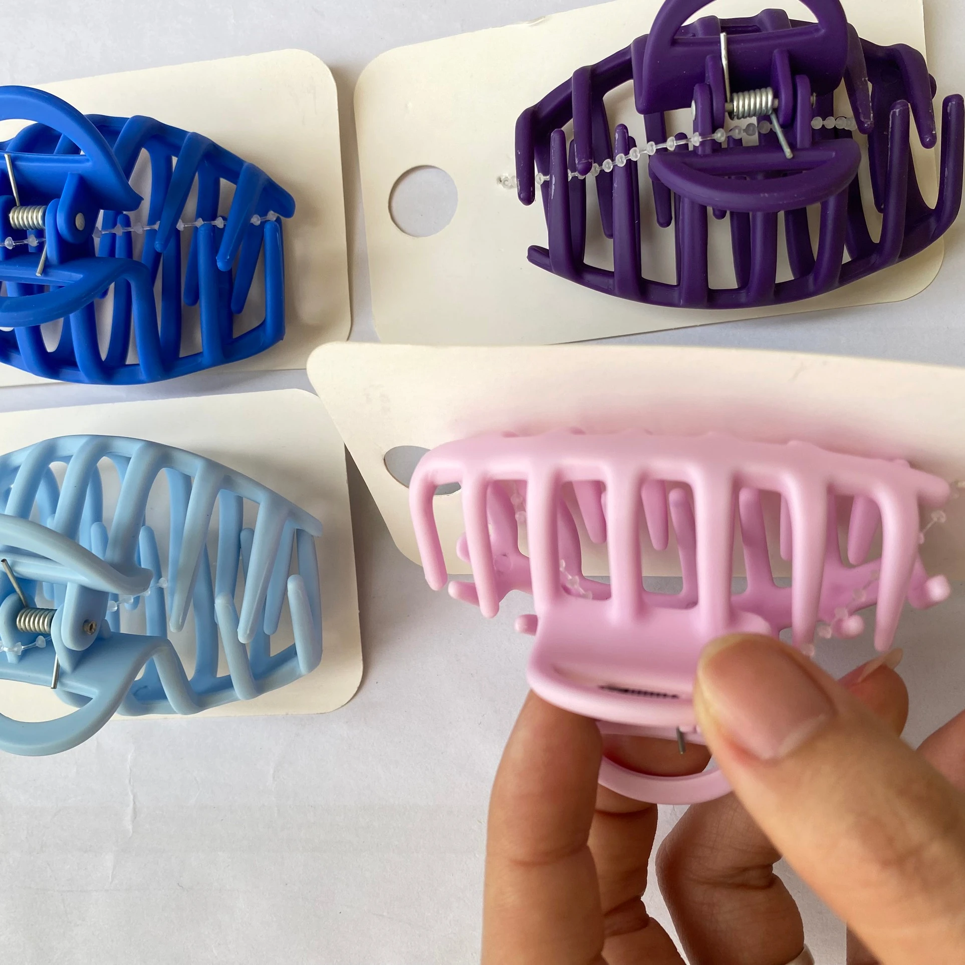 High Quality 8 cm Plastic Claw Clip Bobby Hair Pins Kid Bridal Women Hair Pins Bow Clip Flower Hair Clip