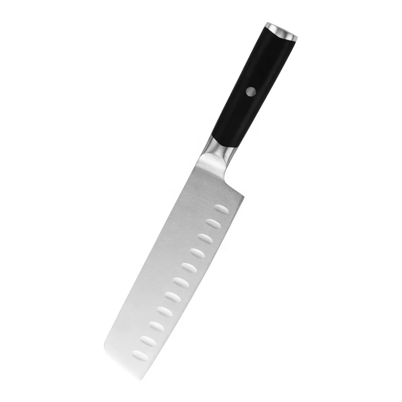 Yangjiang Custom ODM Kitchen Sushi Knives Black Kitchen Nakiri knife 8inch Japanese Style Kitchen Knives