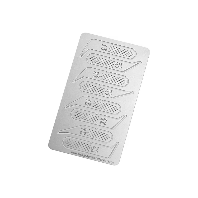 Custom High Quality Photo Etching Brass Stainless Steel Etched Parts Chemical Etching Metal Craft Plate
