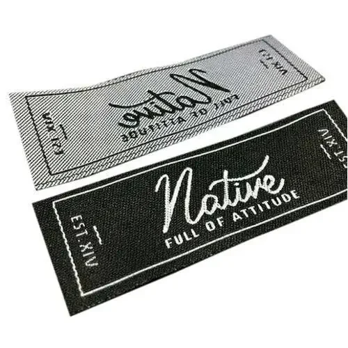 Pakistan Direct Factory Satin Label Embroidery Woven Label For Clothing