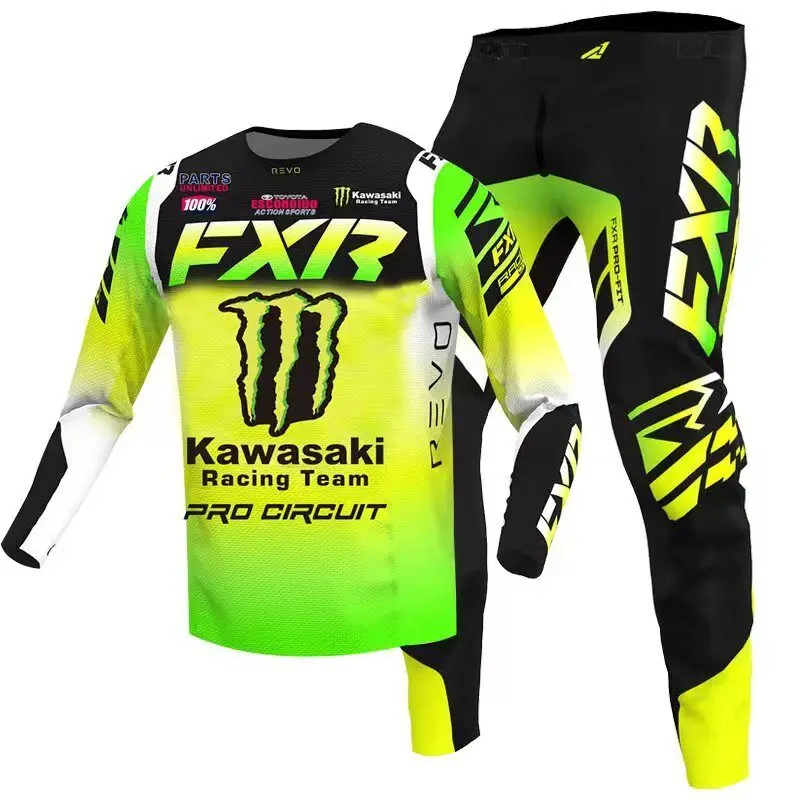 Top Quality Motocross Racing Gear Uniform Set Custom Design Motocross Downhill Dirt Bike Pants MX MTB BMX Mesh Jersey Blank