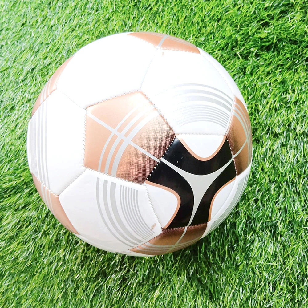 Professional Sports Match Soccer Ball Adult Size 5 Football High-Quality PVC Elastic Rubber Liner Beach Football