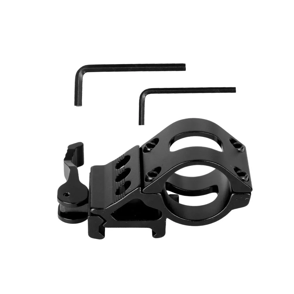 25.4mm Scope Mounting Hunting Optic Sight Accessories Offset Ring Flashlight Mount Bracket Aluminum