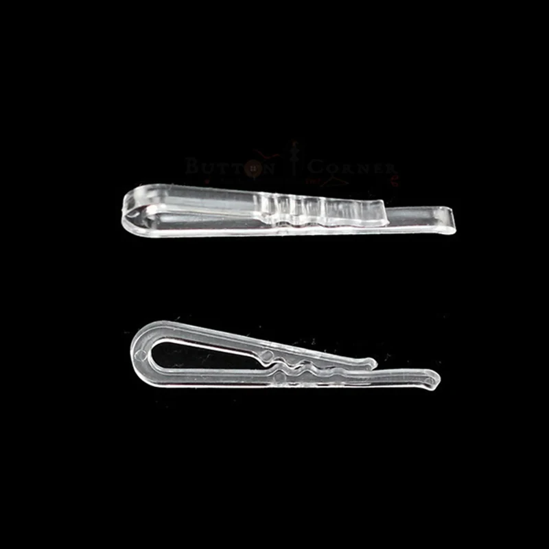 Оптовая продажа прозрачный U-образный пластиковый упаковочный зажим для рубашки аксессуары