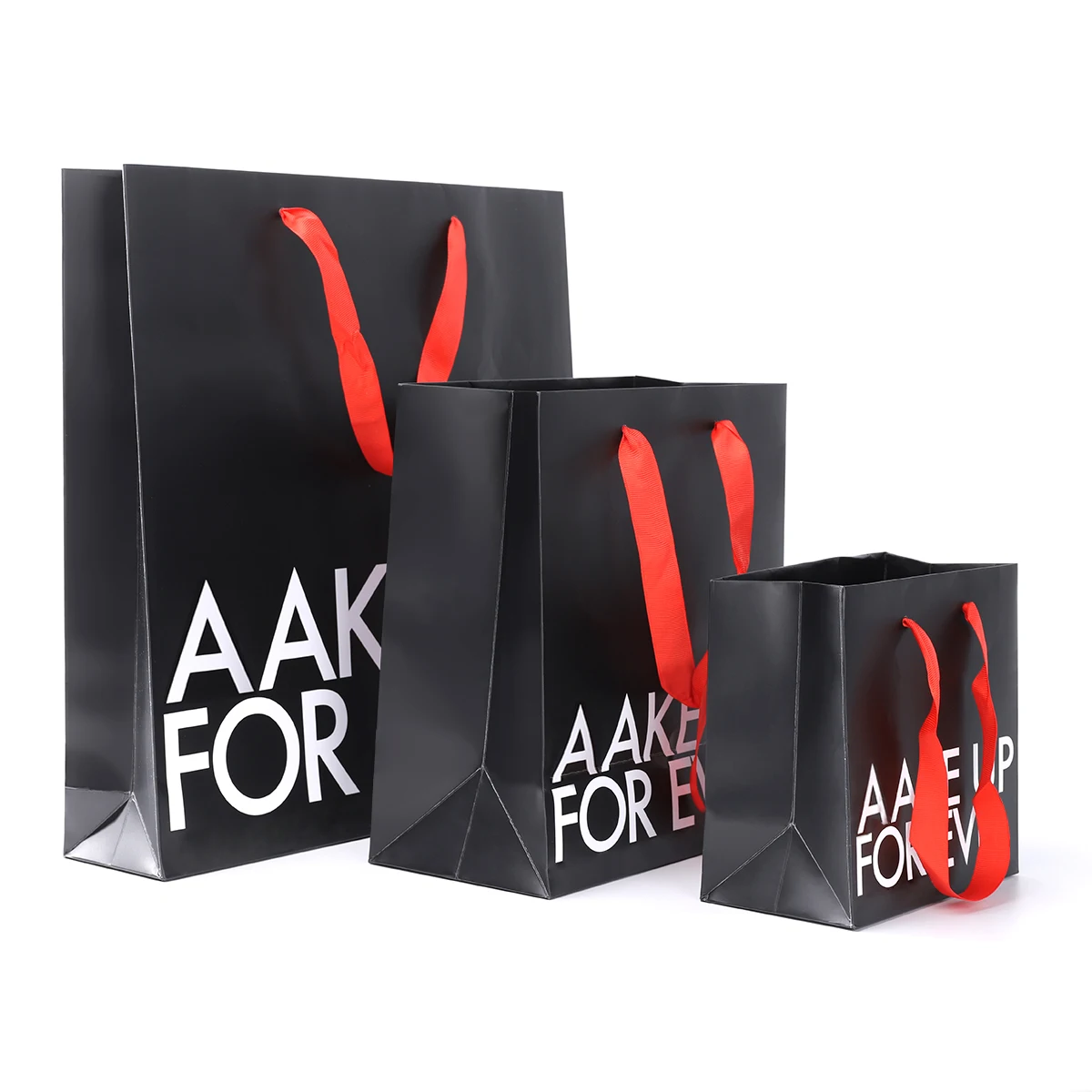 Printed Luxury Gift Paper Shopping Bag Wholesale Black Shopping Gift Paper Bag with Handle The Paper Bag ismade