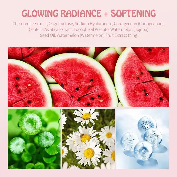 Private Label Natural Vegan Moisturizing Smoothing Beauty Facial Cream Mask Skin Care Cream Watermelon Glow Sleeping Mask