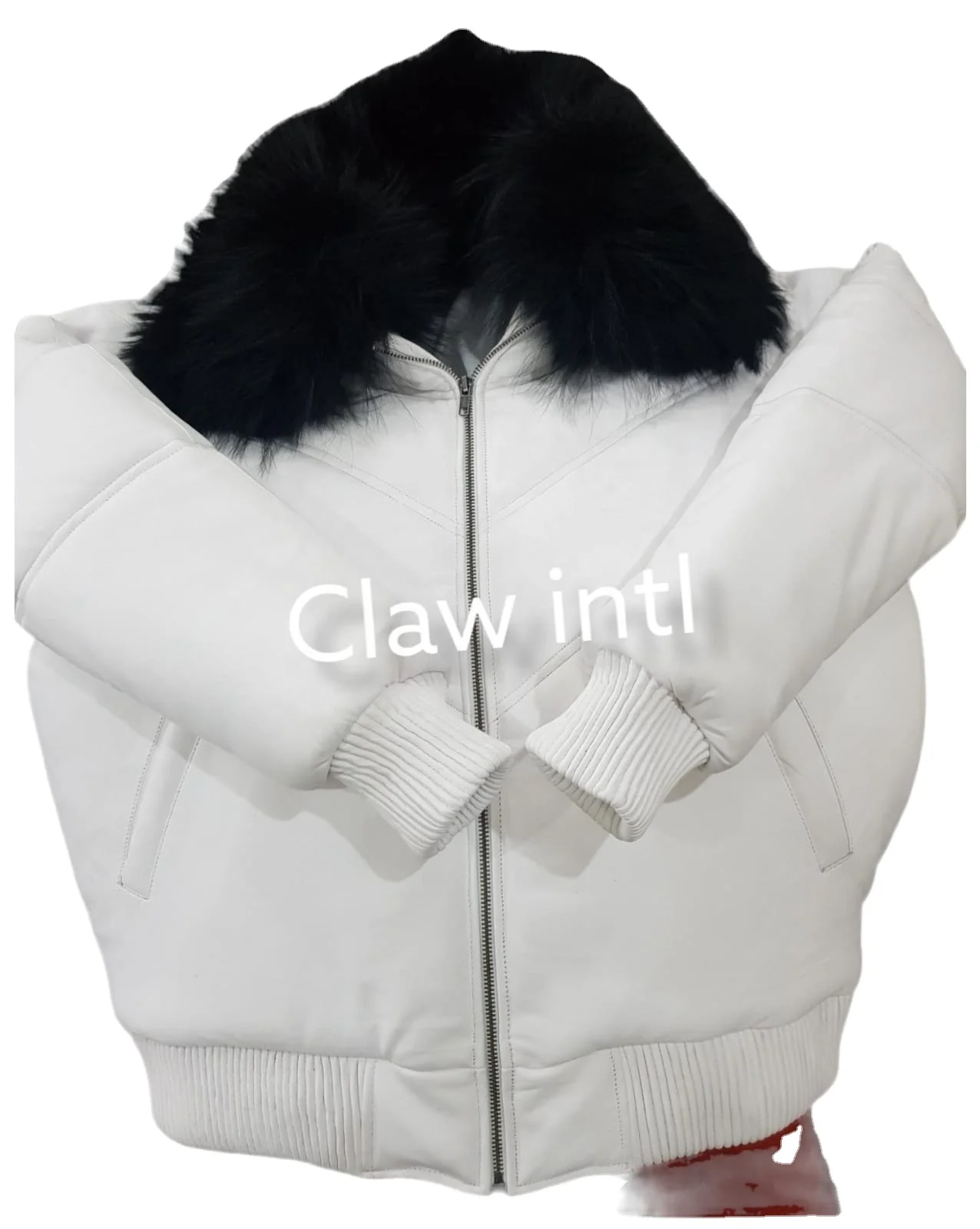 Custom winterdown puffer Leather Coat factory pakistan Women Genuine sheepskin Leather Jackets pakistan vendor