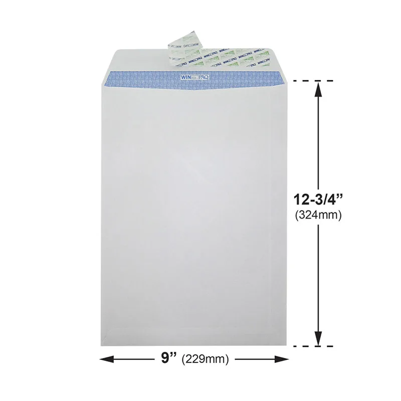 OEM C4 Envelopes White Brown Gold 9 x 13 Inch Peel and Seal For A4 Catalog Bulk Supplier Malaysia Manufacturer