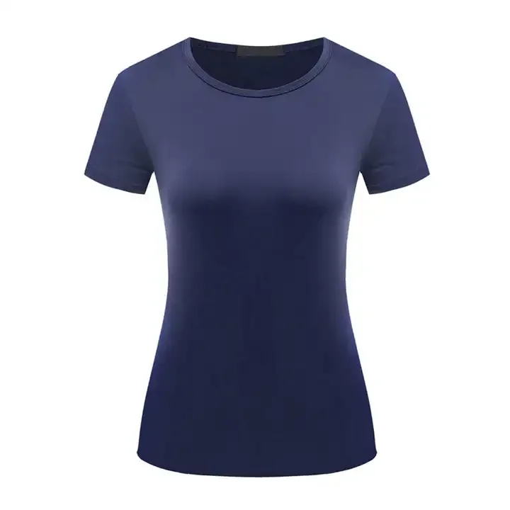 Buy Wholesale Breathable Blue Women Sports Short Sleeve T Shirt Slim Fit Workout Quick Dry Running Tee Shirts For Girls