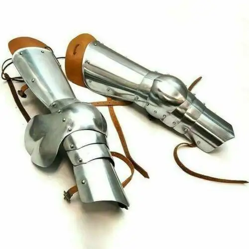 Medieval Leg Armor Full Leg Guard Maximilian Halloween Costume Knight Leg Armor