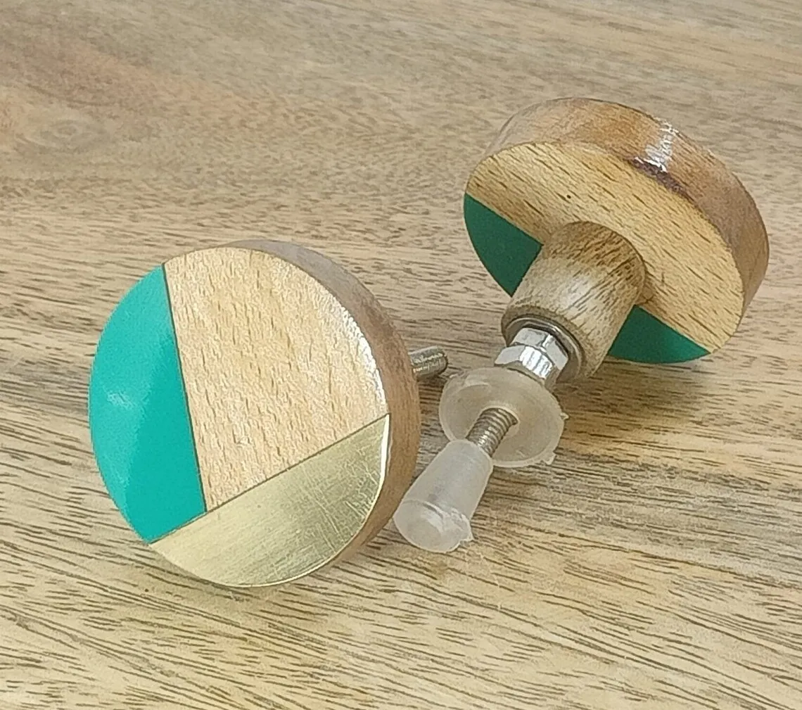 Natural wooden elegant knob pull cabinet drawer for home dresser door cabinet furniture decorative kitchen wardrobe handle knobs