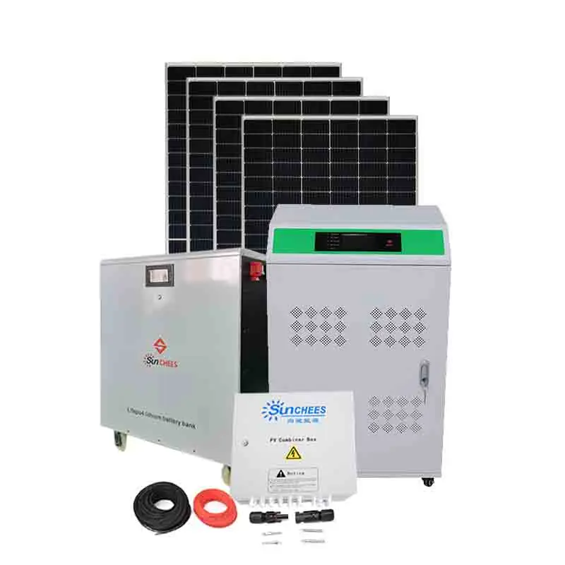 10kw 15kw 25kw 30kw 50kw Household Solar Energy System Complete Home Use Solar Power Energy Storage System With Lithium Battery