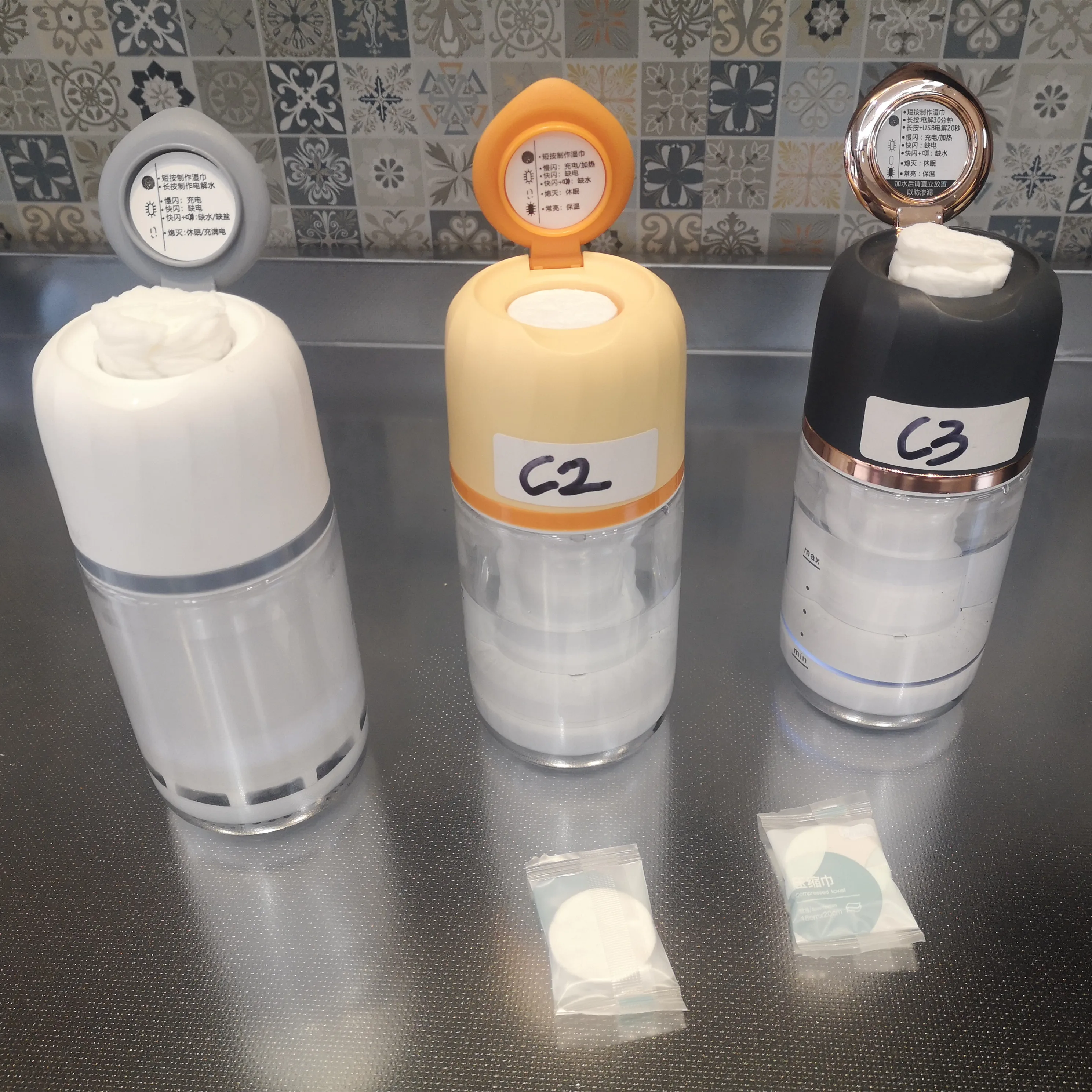 2022 Portable Multifunctional Baby Hot Wipes Warmer Heating Wet Wipes Wet Towel Heater Compressed Towel Dispenser