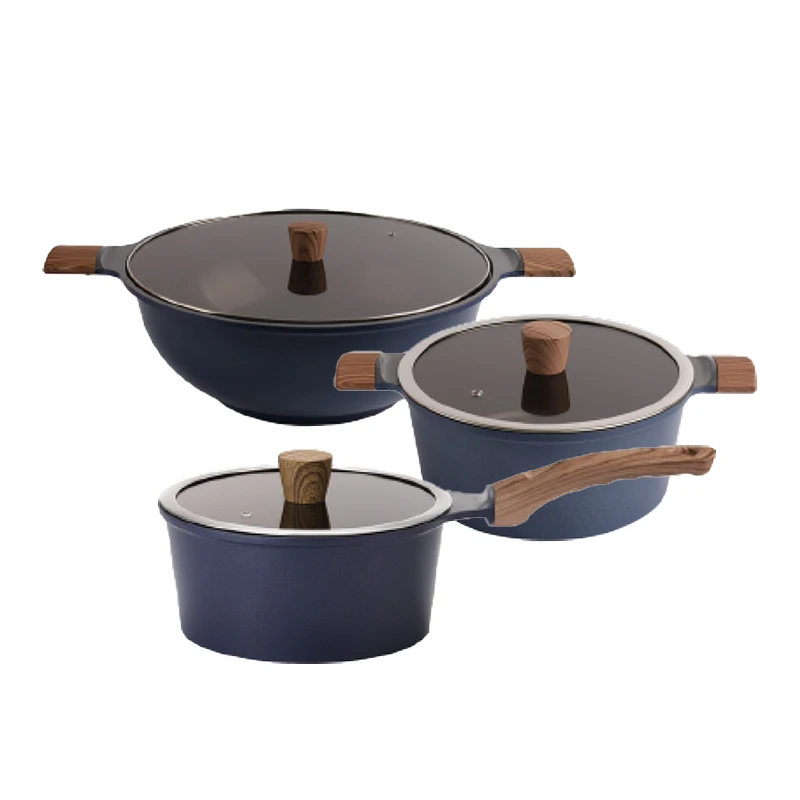 Высококачественная домашняя алюминиевая кастрюля с антипригарным покрытием