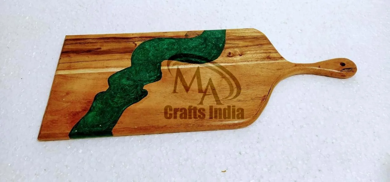 Wholesale Price Epoxy Wood Resin Chopping Board Latest Cutting Standard Bamboo for Cheese and Charcuterie in Kitchen