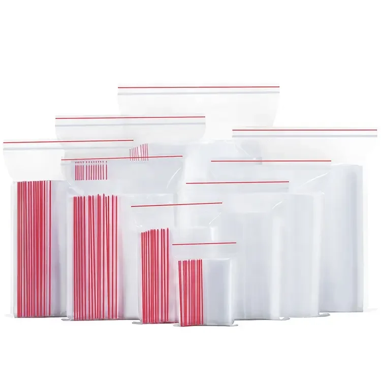 Resealable Thickened Grip Seal LDPE Poly Polythene Plastic Transparent PE Clear Zip Lock Jewelry Sample Bag, Cloth Bag OPP