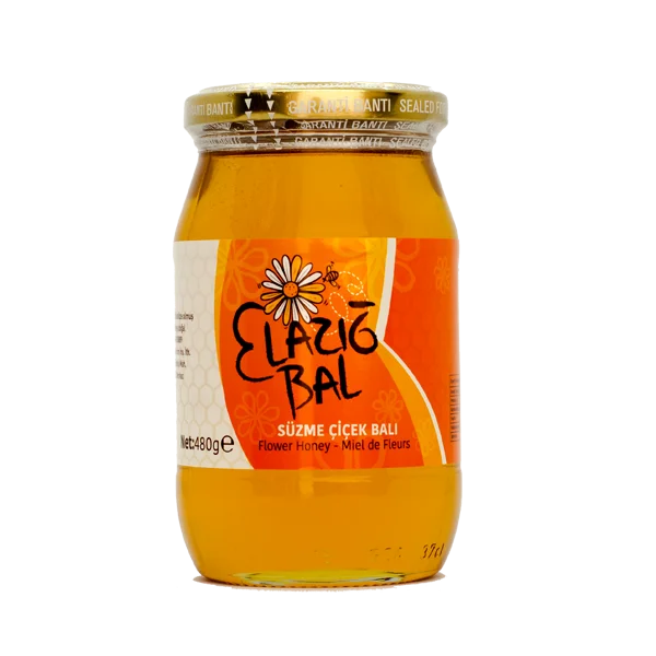 Natural Flower Honey Made In Turkey 100% 480 GR Glass Jar Private Label Wholesale from Elazig Turkey
