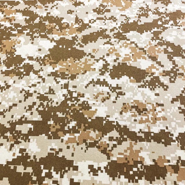 Factory Custom Desert Digital Camo Woven Craft PolyCotton TC ribstop Anti-tear Print Pattern Camouflage Uniform Fabric
