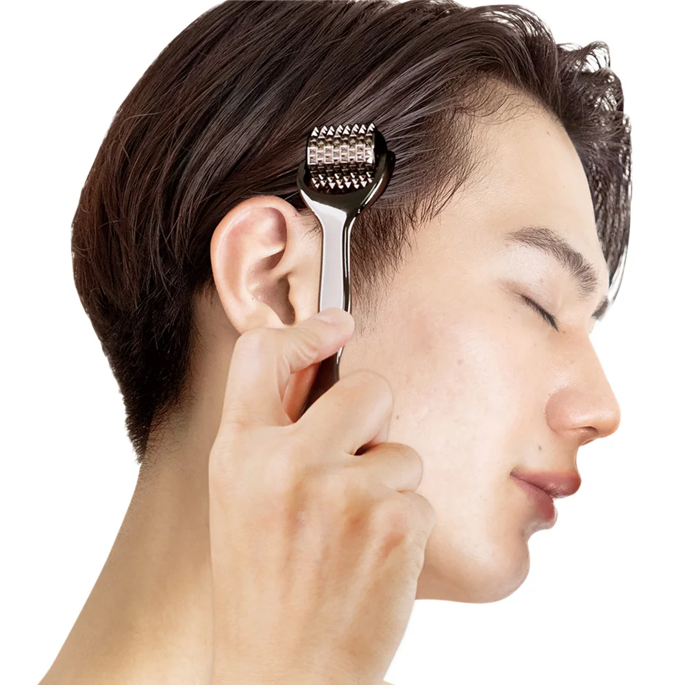 Japanese Handheld Head Roller Beard Growth Small Scalp Massager For Hair