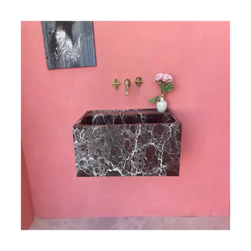 Newstar OEM ODM Hot Sale Rosso Levanto Marble Slab for kitchen sink Marble Wash Basin Travertine