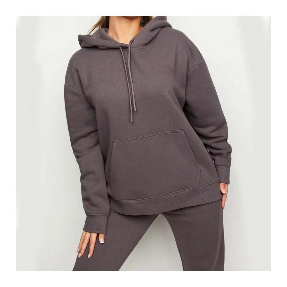 Custom Acid Wash Hoodie Sets 2 Piece Sets Jogging Suits For Women Custom Tracksuits Manufacturers