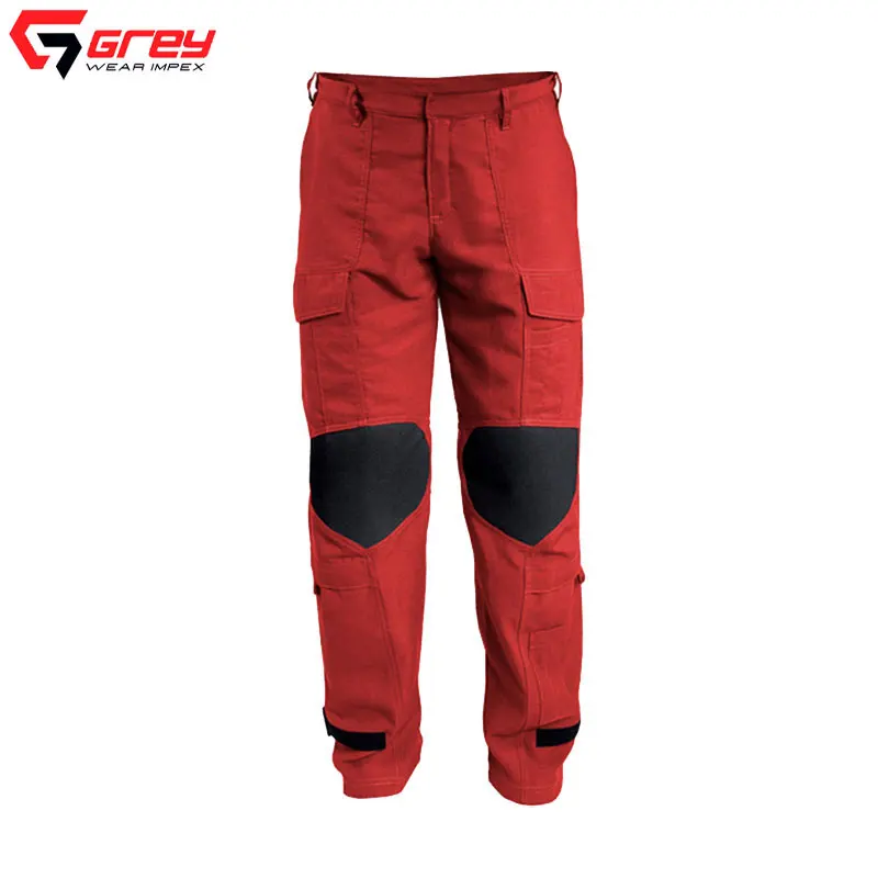 Fire Fighting Suit for Fireman Pants Coat Red Set PVC Layer Anti-High Temperature Fire Emergency Professional Rescue Suit