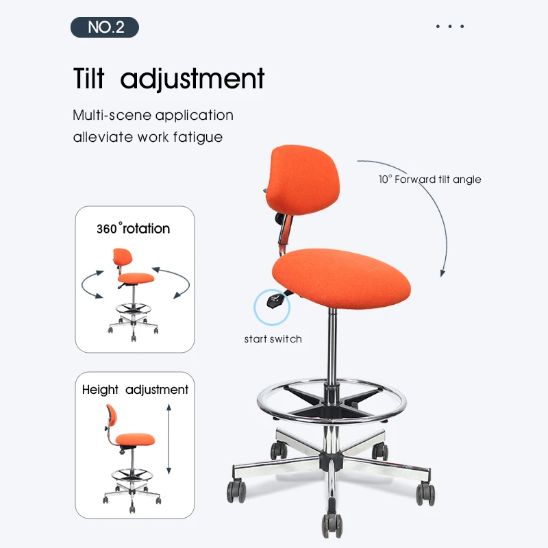 high quality new fashion saddle dental chair medical stool dental stool with wheels saddle chair
