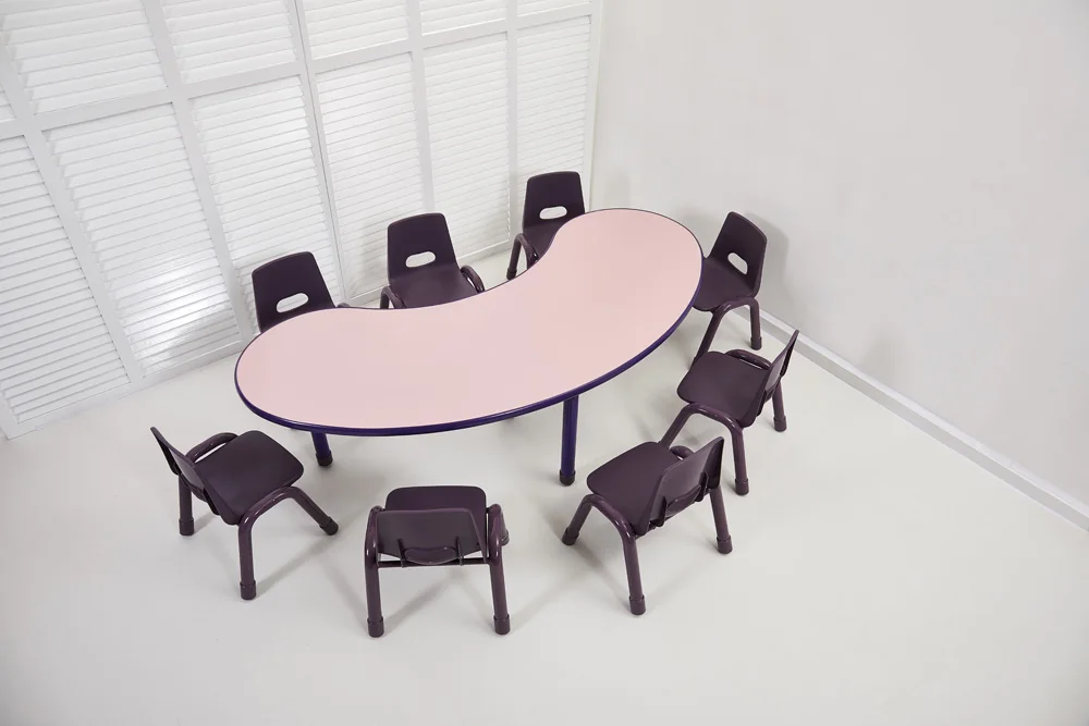 Toddlers Daycare Preschool  Furniture Kindergarten School Table And Chair Sets Plastic Childcare Nursery tables and chairs set