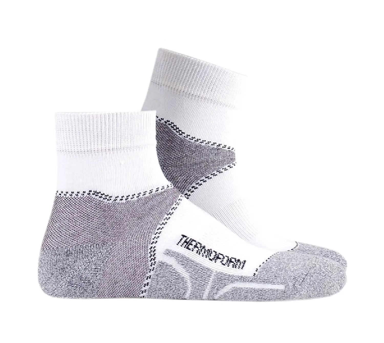 Natural Unisex Walking Low Cut Antiallergic Highly Breathable Socks High Quality Turkish Textile WHITE