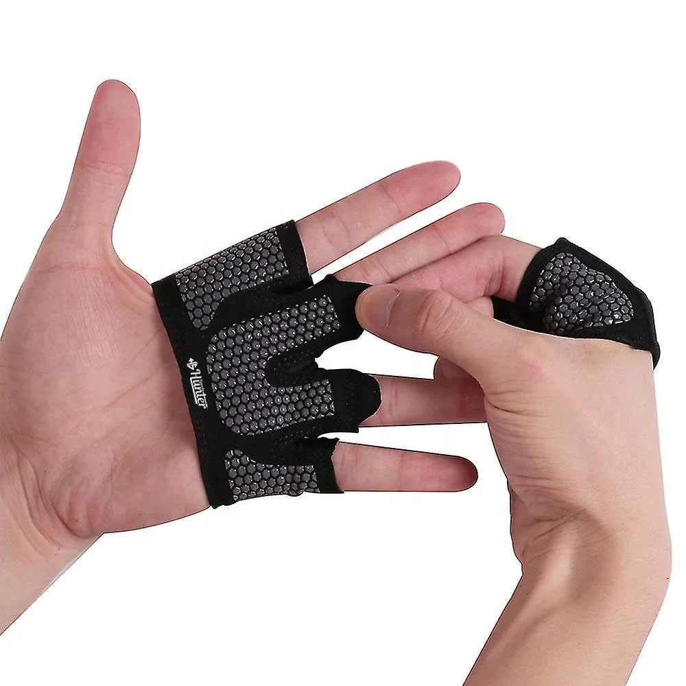 Men Fitness Sports Body Building Gymnastics Grips Gym Hand Palm Protector Grippers