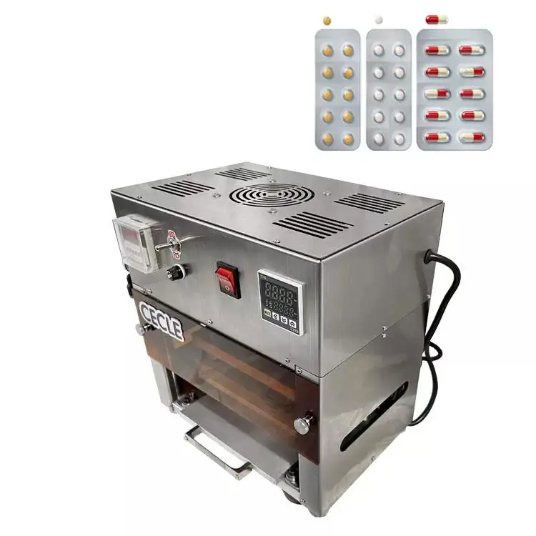 Chinese supplier semi-auto tablet capsule candy blister packing machine small capacity capsule packing machine